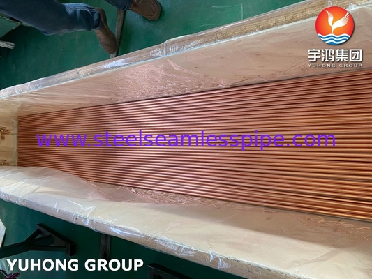 Tubo de flexión U de aleación de cobre resistente a la corrosión para refrigeradores de aire comprimido