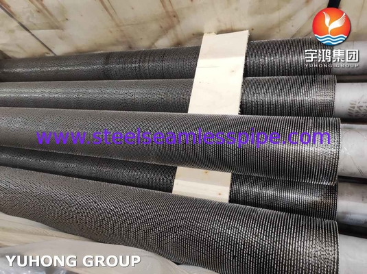 Tubo de aleta dentada HFW espiral helicoidal Tubo de aleta dentada para intercambiadores de calor