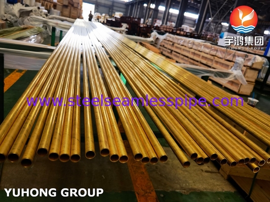 El tubo de aluminio de latón CuZn20Al2 para intercambiadores de calor ASTM B111 UNS C68700