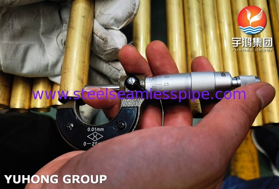 El tubo de aluminio de latón CuZn20Al2 para intercambiadores de calor ASTM B111 UNS C68700