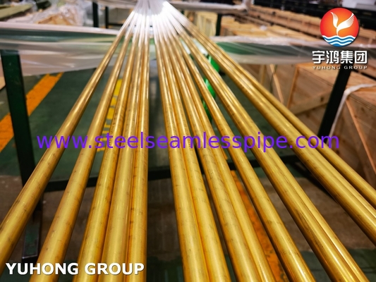 El tubo de aluminio de latón CuZn20Al2 para intercambiadores de calor ASTM B111 UNS C68700