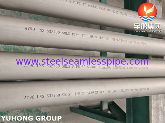 Tubo sin costura duplex 2507, tubo de acero inoxidable super duplex ASTM A790 S32750