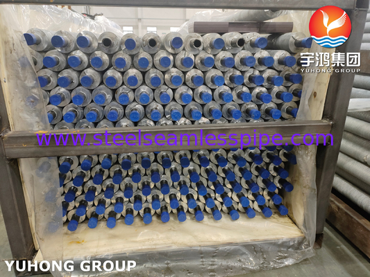 ASTM A210 ASME SA210 GR A1 Tubo de intercambiador de calor refrigerado por aire con aleta de aluminio de acero al carbono extrudido