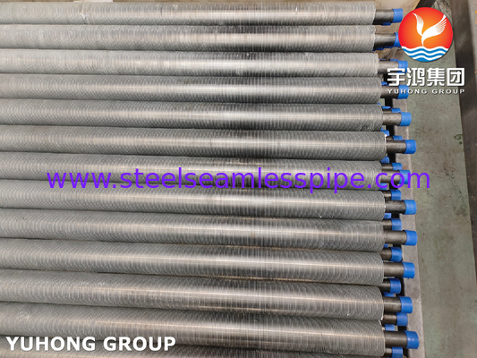 ASTM A210 ASME SA210 GR A1 Tubo de intercambiador de calor refrigerado por aire con aleta de aluminio de acero al carbono extrudido