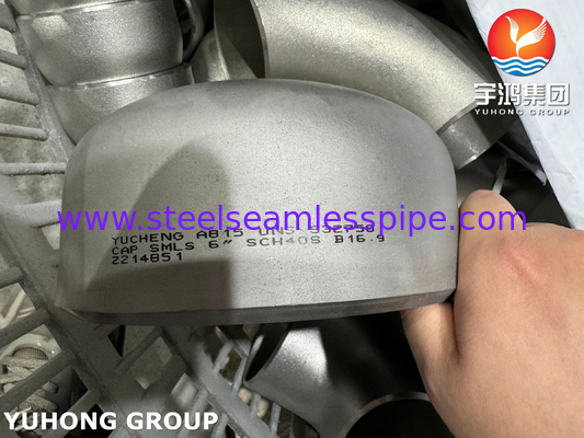 Fittings para tuberías super duplex SAF2507, ASTM A815 WPS UNS S32750 Tapón de soldadura trasera