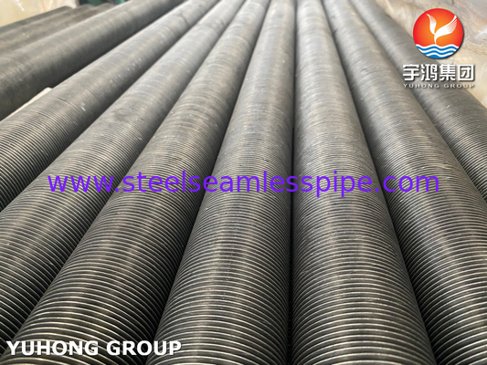 ASTM A179 Tubo sin costura de acero al carbono Tubo de aleta de aluminio tipo G para enfriador de aire
