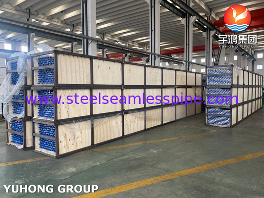 ASTM A179 Tubo sin costura de acero al carbono Tubo de aleta de aluminio tipo G para enfriador de aire