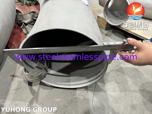 ASTM A403 WP316L-S Acero inoxidable 90 grados de flexión dibujo personalizado
