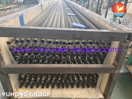 ASTM A179 Tubo sin costuras de acero al carbono Tubo de aleta de aluminio tipo G para el sistema HRSG