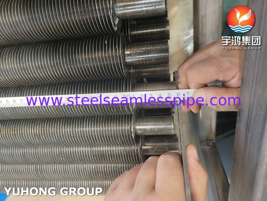 ASTM A179 Tubo sin costura de acero al carbono Tubo de aleta de aluminio tipo G para torre de enfriamiento seca