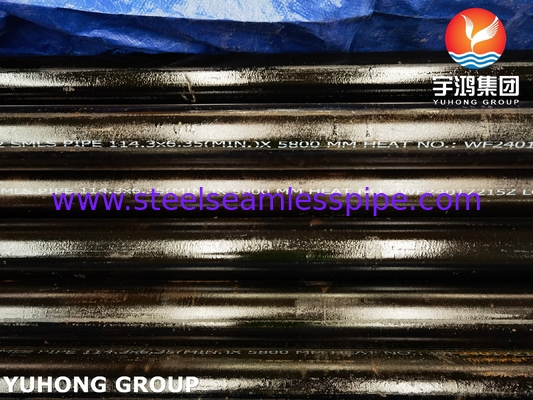 ASTM A335 P22 Pintura negra de aleación de acero tubo sin costuras 2.25Cr-1Mo
