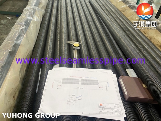 Tubo de base A179 con aletas de aluminio para sistemas de refrigeración