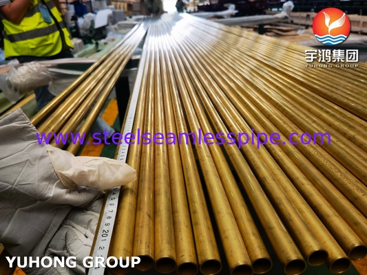 C68700 Tubo sin costuras de aleación de cobre ASTM B111 para intercambiadores de calor aprobado por la SGS