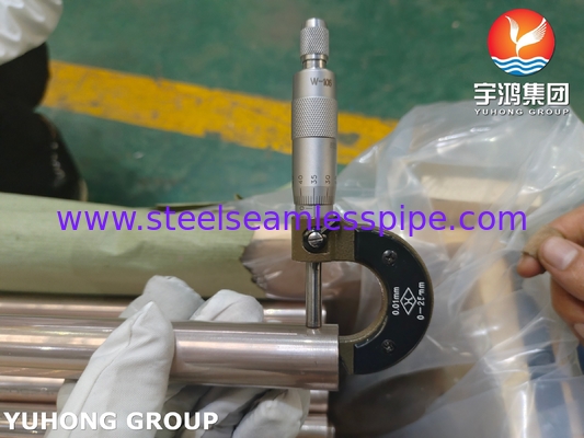 ASTM B111 C70600 Cobre Níquel 90/10 Tubos sin costuras para sistemas de desalinización