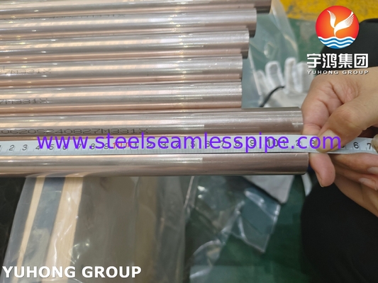 ASTM B111 C70600 Cobre Níquel 90/10 Tubos sin costuras para sistemas de desalinización