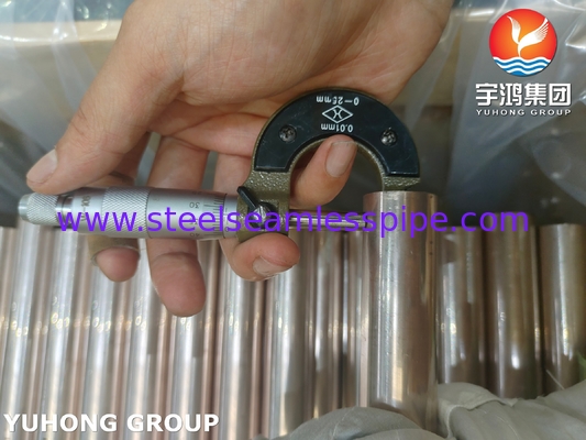 ASTM B111 C70600 Cobre Níquel 90/10 Tubos sin costuras para sistemas de desalinización