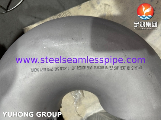 Inconel 690 ASTM B366 45 / 90 / 180 grados El codo con soldadura trasera