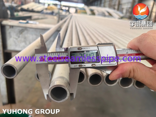 El tubo de intercambiador de calor de acero inoxidable ASTM A213 TP304 304H 304L