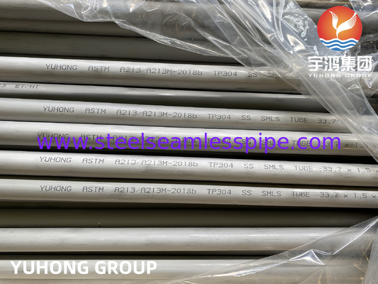El tubo de intercambiador de calor de acero inoxidable ASTM A213 TP304 304H 304L