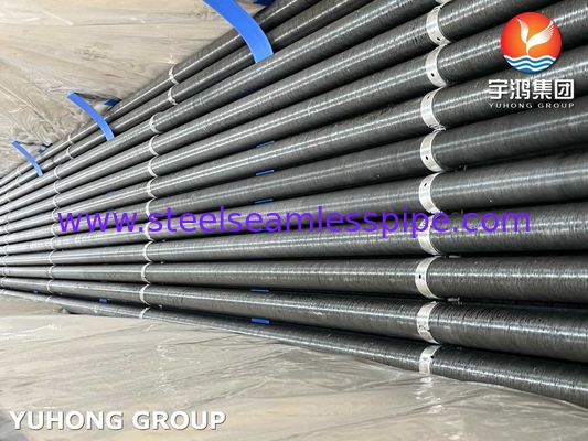 ASTM A179 Tubo de aleta de acero al carbono Tipo de aleta de aluminio G para torre de enfriamiento en seco