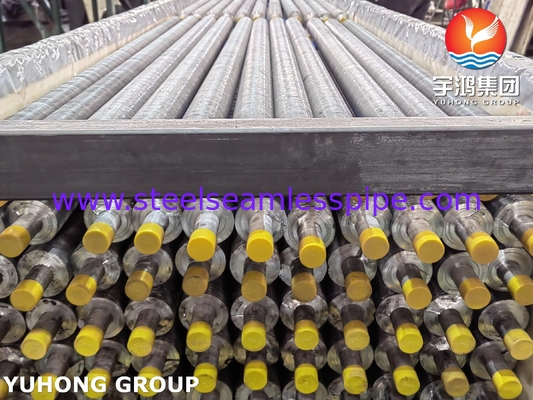 Tubo de aleta de acero al carbono ASME SA179 con banda de aleta de aluminio 1060 de alto rendimiento térmico para enfriador de aire