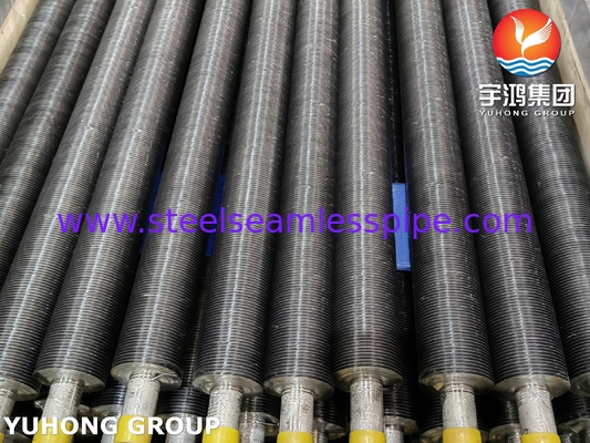 Tubo de aleta de acero al carbono ASME SA179 con banda de aleta de aluminio 1060 de alto rendimiento térmico para enfriador de aire