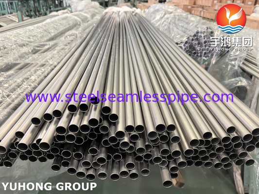 El tubo sin costura de acero inoxidable ASTM A213 TP316L es un tubo intercambiador de calor 100% HT