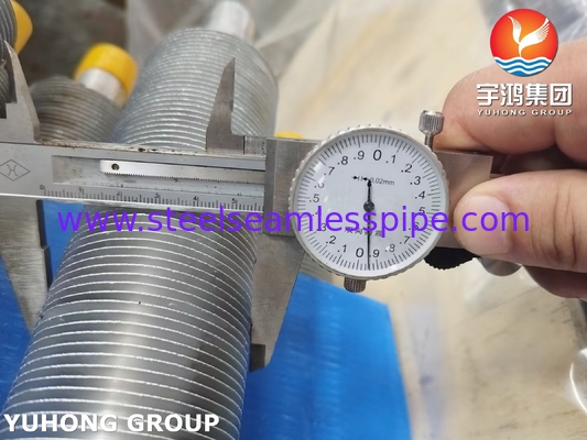 Tipo L tubo con aletas enrolladas ASME SA249 TP316L con Al1100 para enfriador de aire