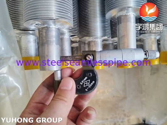 El tubo de aleta enrollada ASME SA249 TP316L con banda de aleta Al1100 para enfriador de aire