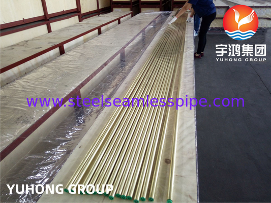 Tubo sin costura de aleación de cobre Tubo de latón de almirantazgo B111 C44300 C70600 C71500 C12200 Refrigeración, enfriador de aire, generación de energía, aplicación en buques a presión