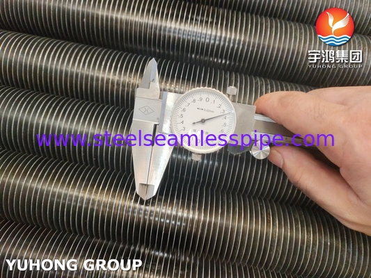 ASME SA179 Aluminio 1060 tubo de aleta incorporado de tipo G para condensador, sistema de enfriamiento