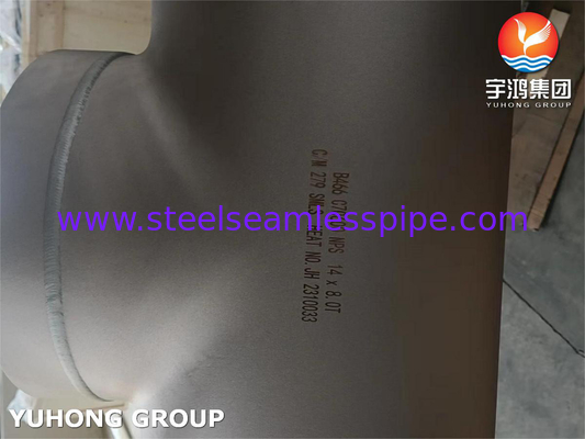 Fittings para tubos de aleación de cobre y níquel ASTM B466 C70600, CuNi 90/10 igual Tee