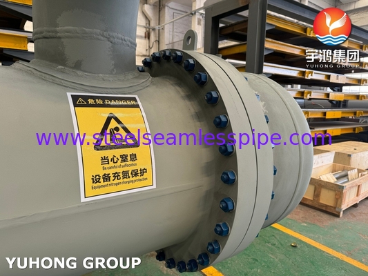 Intercambiador de calor ASME U API 660 en refinería petroquímica y de petróleo
