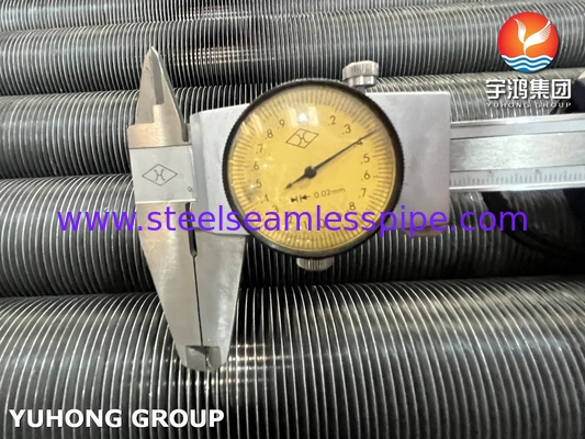 ASTM A179 Tubo de aleta de acero al carbono Tipo de aleta de aluminio G para torre de enfriamiento en seco
