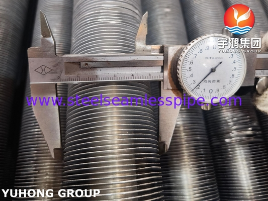 ASTM A179 Tipo G tubo con aletas incrustadas, aluminio 1060, para intercambiadores de calor