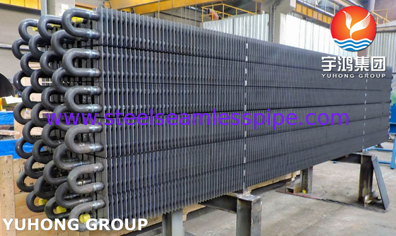 Tubo de aleta de acero al carbono tipo H y doble tipo H ASTM A179 / ASME SA179