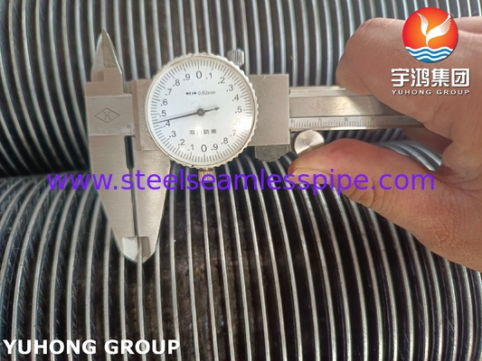 Material de base del tubo de aleta de tipo G ASME B163 Material NO4400 Aluminio para radiador de evaporador de intercambiador de calor