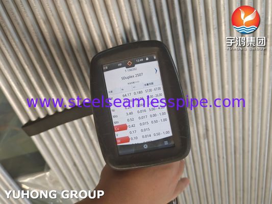ASME SA789 S32750 Tubo de acero inoxidable dúplex para aplicaciones químicas en intercambiadores de calor