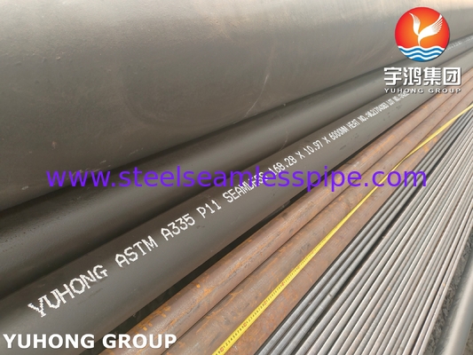 ASTM A335 P11 tubo sin costuras de acero de aleación para economizador de sobrecalentamiento longitud 6000mm WT 10.97mm