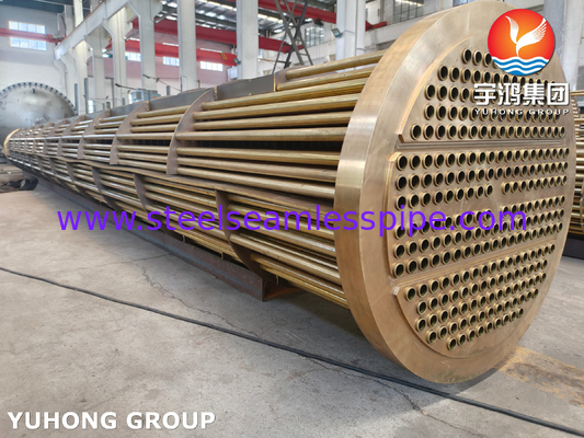 Componentes de haz tubular de tubos C70600, haz de tubos de cobre ASME VIII División 1, TEMA R