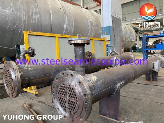 Intercambiador de calor de concha y tubo con tubos SS31803 SA-106 de grado B Concha ASME sección VIII