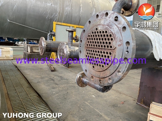 Intercambiador de calor de concha y tubo con tubos SS31803 SA-106 de grado B Concha ASME sección VIII