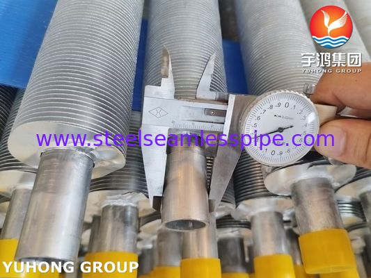 ASME SA249 Tubo con aletas de acero inoxidable, tipo de aleta L LL KL para enfriador de aire