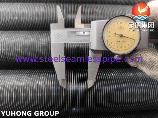 ASME SA209 TP304 Tubos de acero inoxidable con aletas incrustadas tipo G con aletas de aluminio 1060