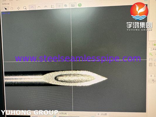 Tubo de aguja biselada con corte trasero de acero inoxidable 26G para punción médica ISO9626 SUS304