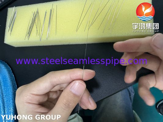 Tubo de aguja biselada con corte trasero de acero inoxidable 26G para punción médica ISO9626 SUS304