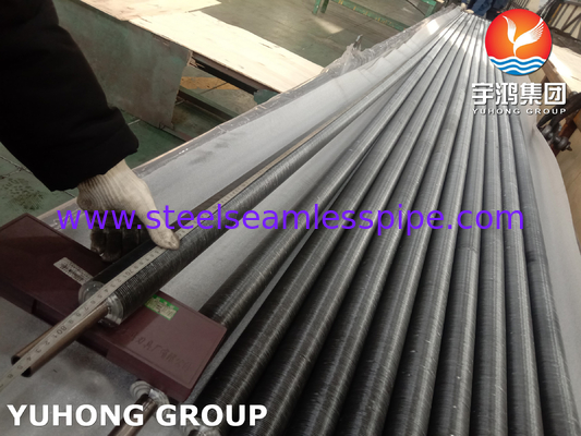 ASME SB163 N04400 Tubo de aleta incrustado con aleta de aluminio para enfriador de aire y recalentador de gas