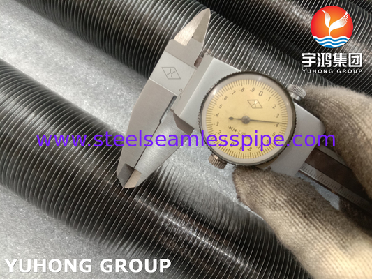 ASME SB163 N04400 Tubo de aleta incrustado con aleta de aluminio para enfriador de aire y recalentador de gas