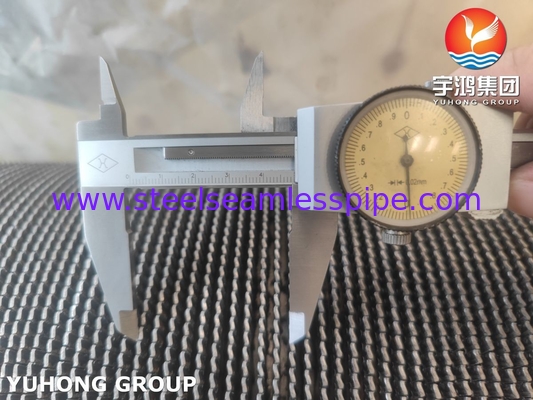 ASME SA312 TP347 Tubo dentado HFW de acero inoxidable con banda de aleta de acero inoxidable para economizador