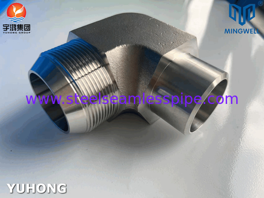316L Acero inoxidable hidráulico ajuste de 90° Codo